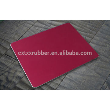 Tapis de souris en aluminium rose, tapis de souris en aluminium anodisé